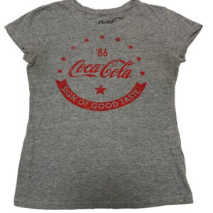 Coca-cola SIGN OF GOOD TASTE GREY T-SHIRT - Size Small